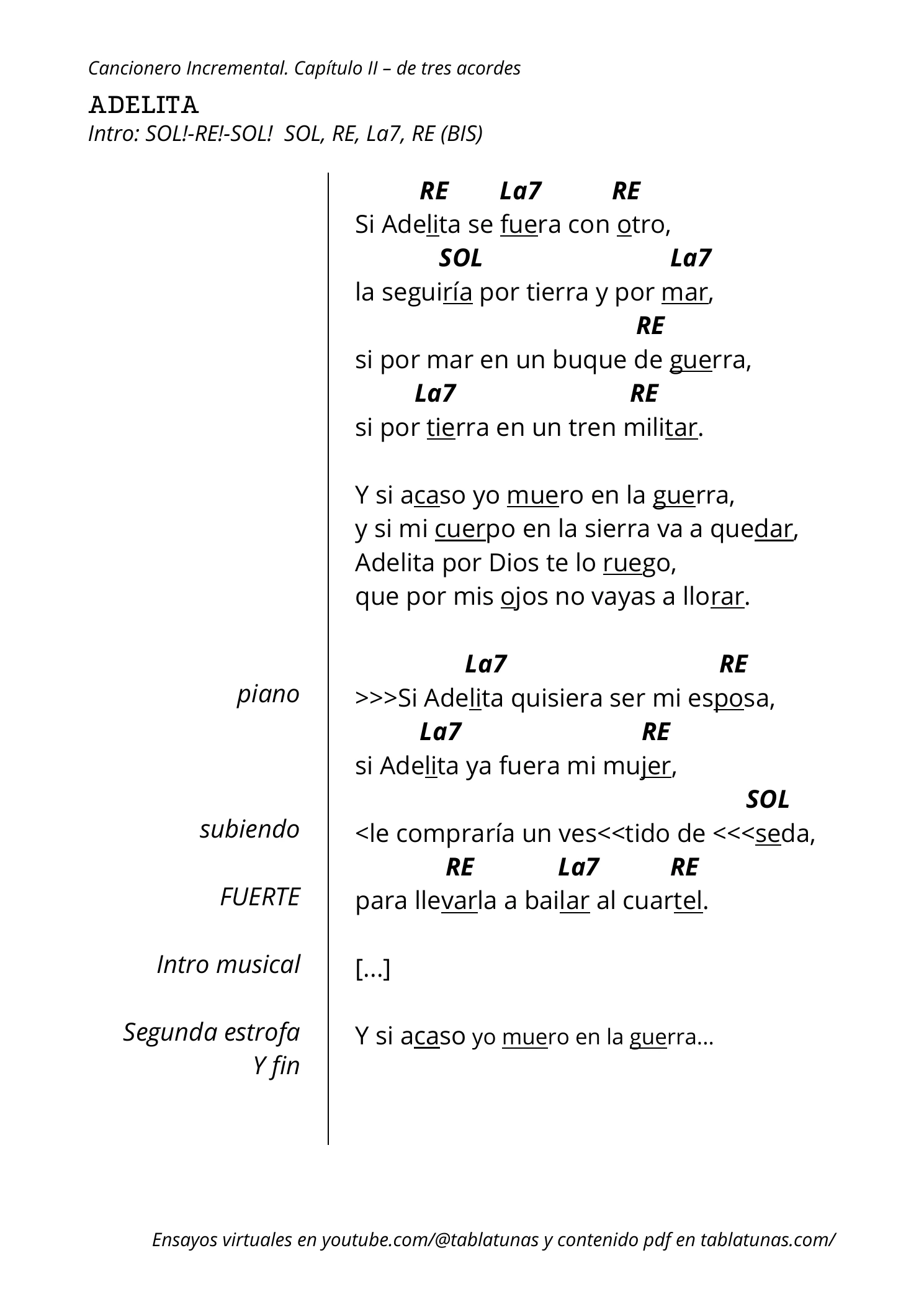 Guitarra, página 1