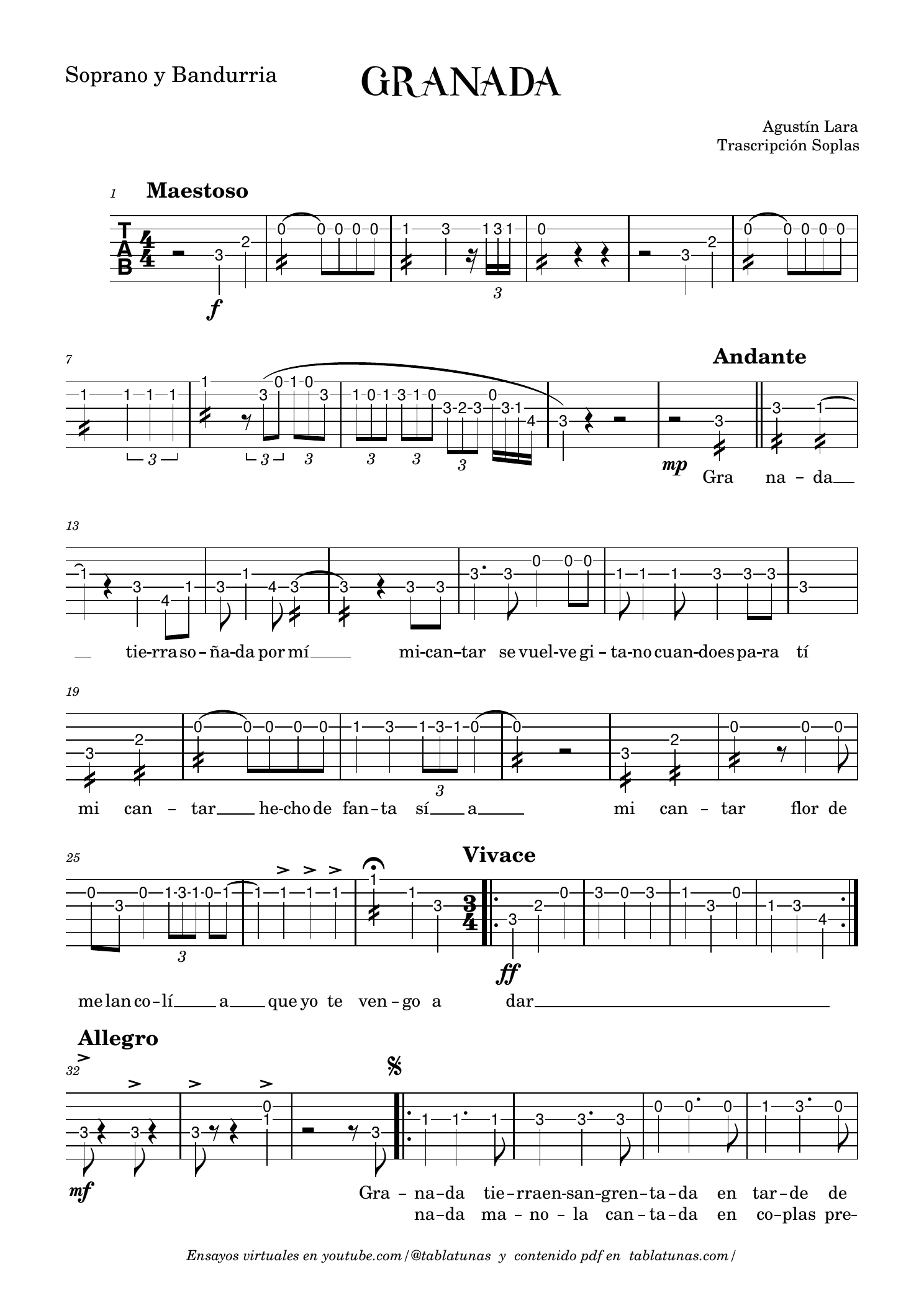 Soprano y Bandurria, página 1 de 3