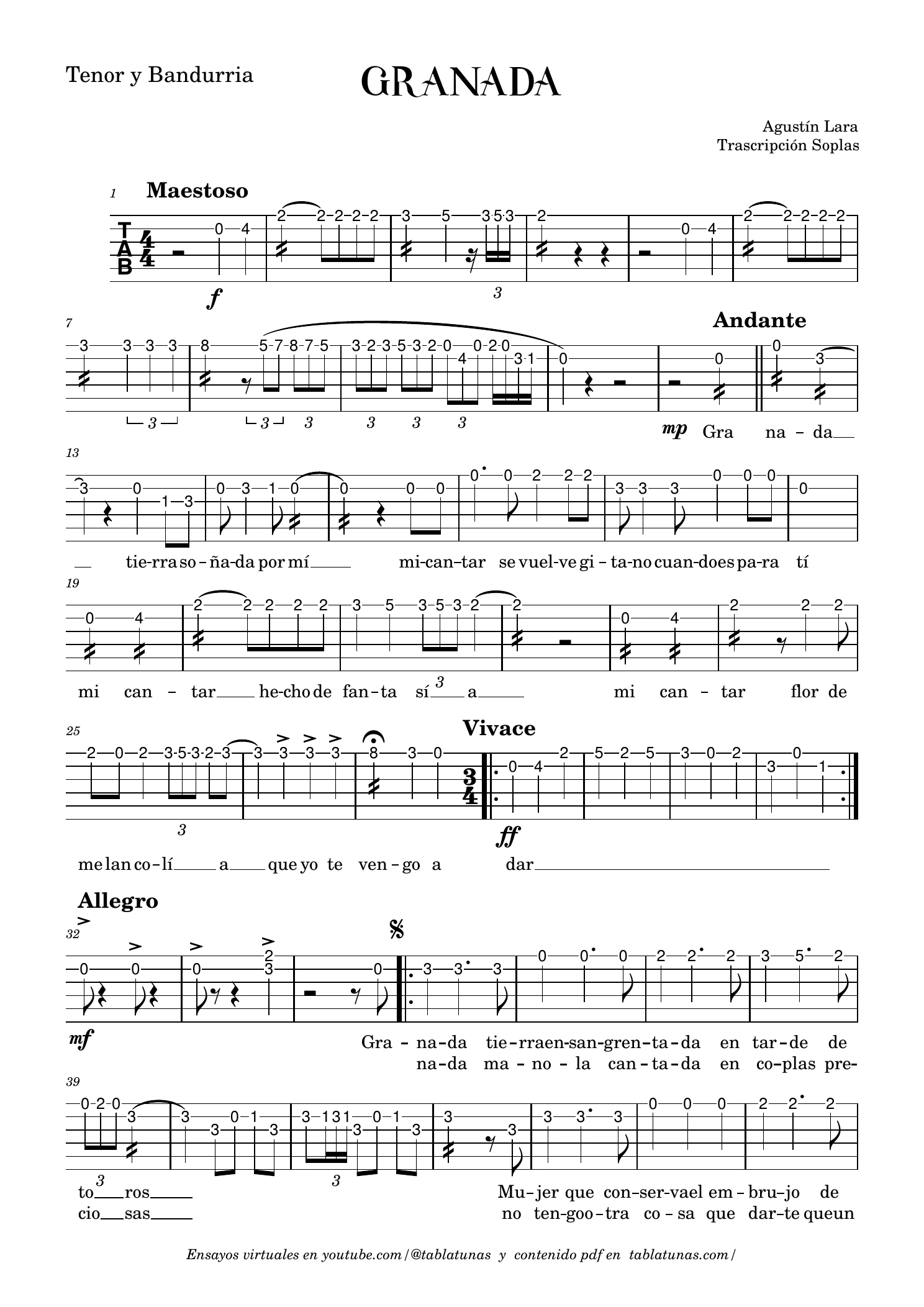 Tenor y Bandurria, página 1 de 2