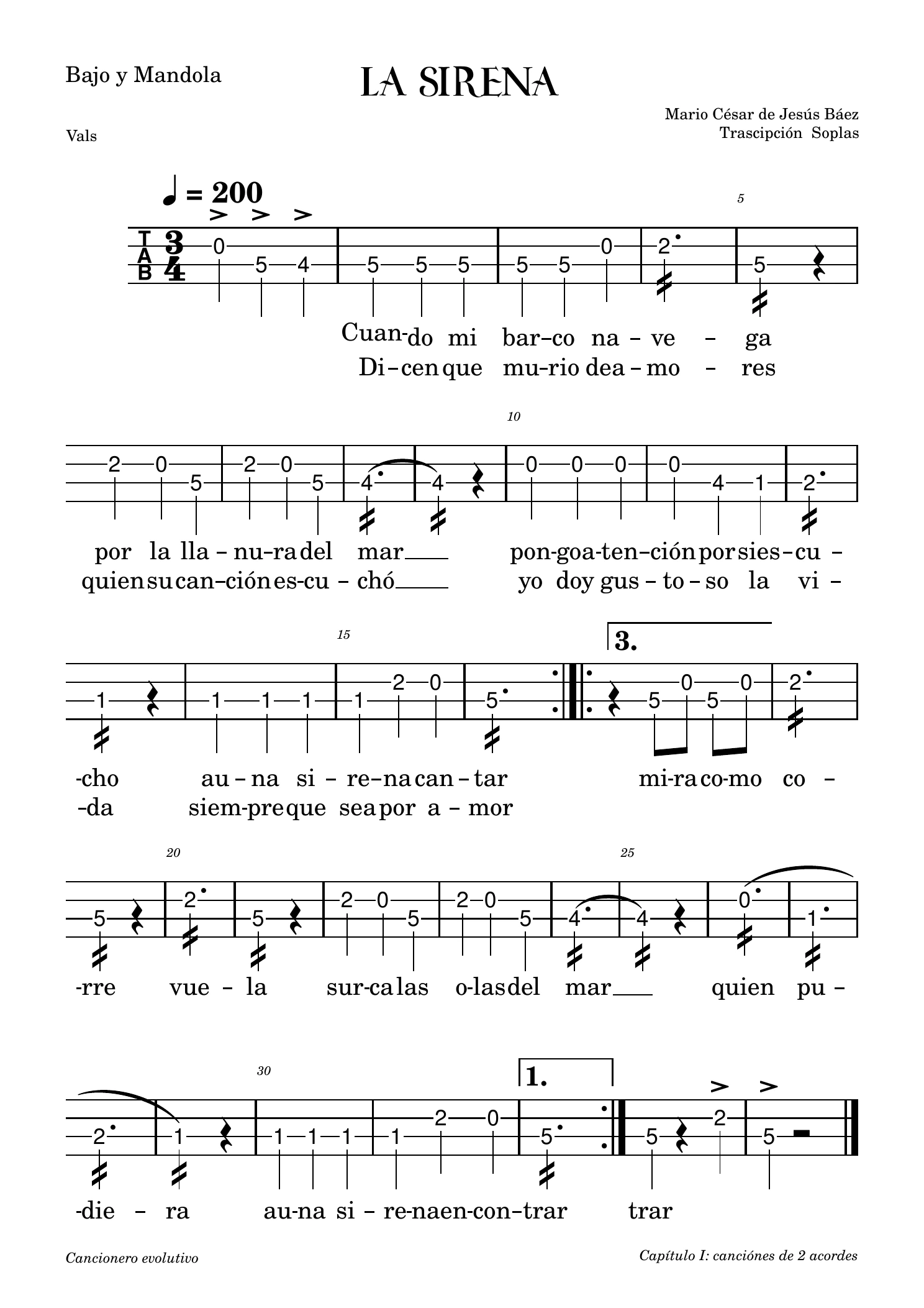 Bajo y Mandola, página 1