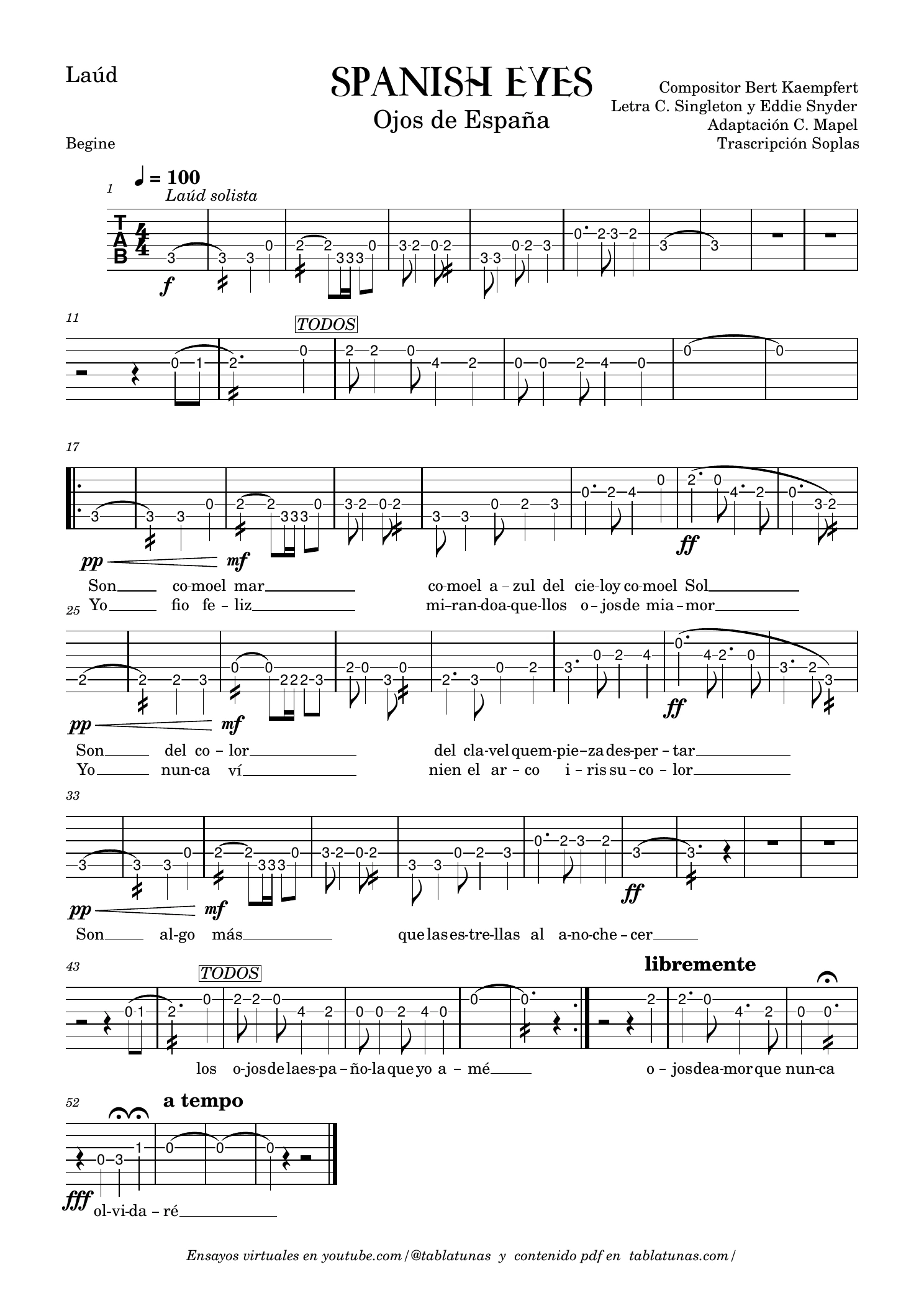 Contralto y laúd, página 1