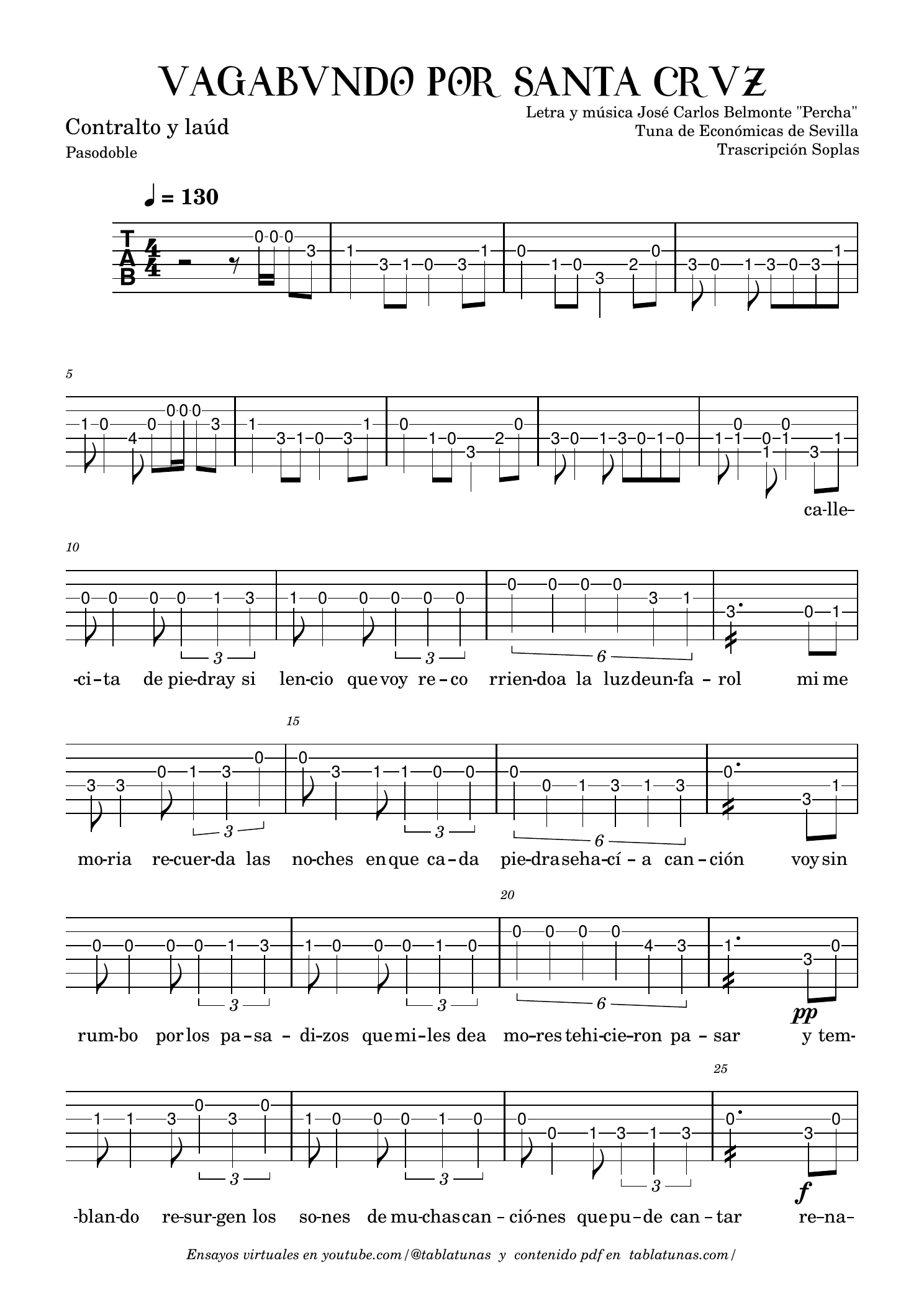 Contralto y laúd, página 1 de 2